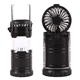 aerial view a black renew rechargeable dual lantern fan, image 1 of 2