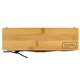aerial view a bamboo portable cutlery set, image 1 of 7