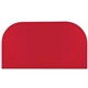 aerial view a red - pms 186 customizable chair back cover, image 1 of 4