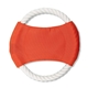 aerial view a red durable play rope pet toy, image 1 of 2