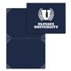 aerial view a navy blue - pms 533c certificate / diploma holders - 8 corners, image 1 of 2