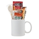 aerial view a white 11 oz classic mug - everything gift set, image 1 of 3