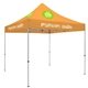 a blaze orange - 804 10 deluxe tent kit (full - color imprint, 4 locations)