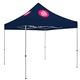 a navy - 2767 10 deluxe tent kit (full - color imprint, 2 locations)