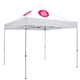 a white 10 deluxe tent kit (full - color imprint, 2 locations)