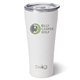 a white swig(r) 32 oz golf partee tumbler, full color digital