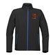 aerial view a black/azure stormtech(r) orbiter mens softshell, image 1 of 3
