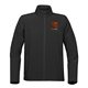 aerial view a black/carbon stormtech(r) orbiter mens softshell, image 1 of 3
