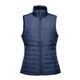 aerial view a navy stormtech(r) nautilus womens quilted vest, image 1 of 3