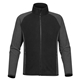 aerial view a black/carbon stormtech(r) impact mens microfleece jacket, image 1 of 3