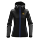 aerial view a black/azure stormtech(r) orbiter softshell hoody, image 1 of 3