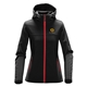 aerial view a black/bright red stormtech(r) orbiter softshell hoody, image 1 of 3