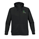 aerial view a black stormtech(r) omega mens zip hoody, image 1 of 3
