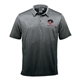 aerial view a carbon heather stormtech(r) mirage mens polo, image 1 of 3