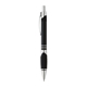aerial view a black with black ink robust aluminum click pen, image 1 of 2