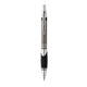 a matte gunmetal with black ink robust aluminum click pen