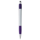aerial view a purple with black ink silver element stylus pen, image 1 of 6