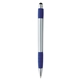 aerial view a blue with black ink silver element stylus pen, image 1 of 6