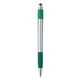 aerial view a green with blue ink silver element stylus pen, image 1 of 7