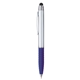 aerial view a blue with black ink silver cool grip stylus pen, image 1 of 6