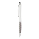 aerial view a gunmetal with black ink tev silver stylus pen, image 1 of 6