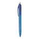 aerial view a blue with black ink element plastic slim pen, image 1 of 7