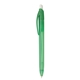 aerial view a green with black ink element plastic slim pen, image 1 of 7