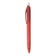 aerial view a red with black ink element plastic slim pen, image 1 of 7