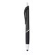 aerial view a black with black ink jive metallic retractable stylus pen, image 1 of 2