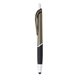 aerial view a gunmetal with black ink jive metallic retractable stylus pen, image 1 of 2