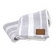 a white/gray & tan patch chenille sherpa dual - textured throw