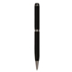 aerial view a gloss black with black ink cross - style premier twist pen, image 1 of 2