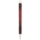 a burgundy with black ink metallic element click ballpoint pen
