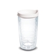 aerial view a clear tumbler with white lid tervis(r) classic tritan tumbler - 16 oz, image 1 of 3