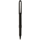 aerial view a black with black ink bic grip roller pen, image 1 of 5
