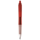 aerial view a clear red with black ink bic(r) intensity(r) clic(tm) gel pen with auto - retract clip, image 1 of 14