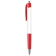 aerial view a red pms 185 infinity grip full - color ballpoint pen, image 1 of 2