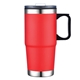 a red polar 24 oz double walled travel mug w / handle