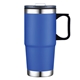 a blue polar 24 oz double walled travel mug w / handle