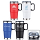a group of polar 24 oz double walled travel mug w / handle