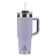 aerial view a purple pelican porter(tm) 40 oz recycled double wall stainless steel travel tumbler, image 1 of 9