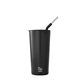 aerial view a black licorice sip by swell 24 oz tumbler w / straw, image 1 of 2