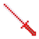 aerial view a red led led red pixel sword, image 1 of 3