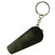 a black led whistle keychain