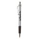 a black trim & silver barrel jazz pen with chrome accent