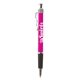 a black trim & magenta barrel jazz pen with chrome accent