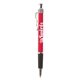 a black trim & red 199 barrel jazz pen with chrome accent