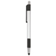 aerial view a black trim & silver barrel colorama bright stylus pen, image 1 of 2