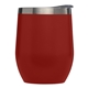 aerial view a red 187 11 oz escape double - wall stainless wine cup, image 1 of 2