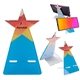 aerial view a custom star acrylic phone stand, image 1 of 4